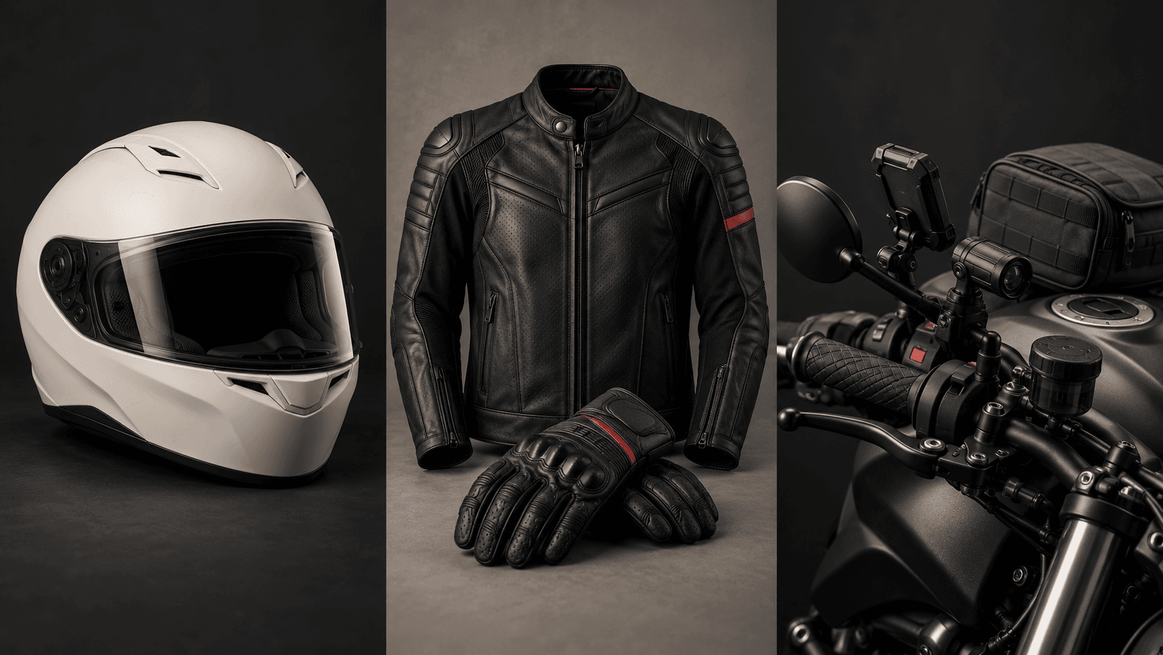 Illustration of a full-face motorcycle helmet